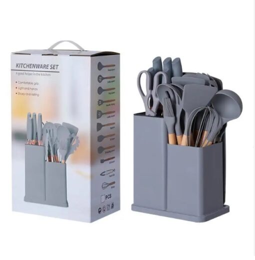 19pcs Evryealth Kitchenware Silicone Cutlery Set