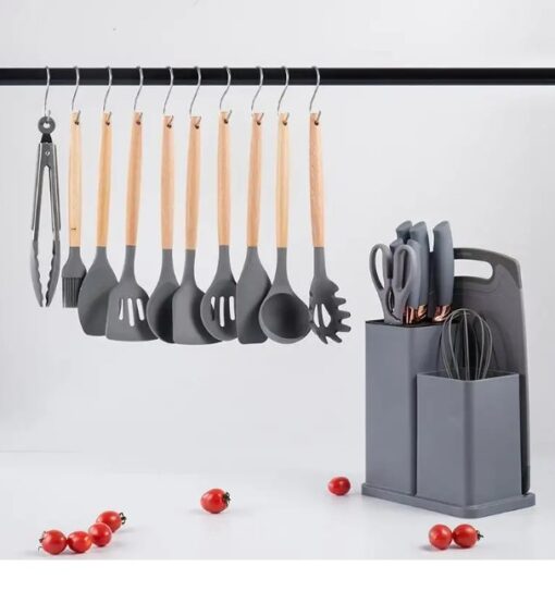 19pcs Evryealth Kitchenware Silicone Cutlery Set - Image 4