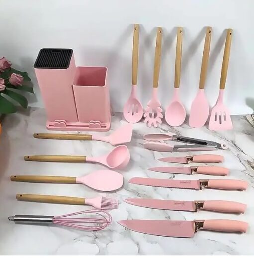 19pcs Evryealth Kitchenware Silicone Cutlery Set - Image 6