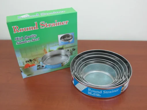 Stainless Steel Round Strainer (6 Piece Set)