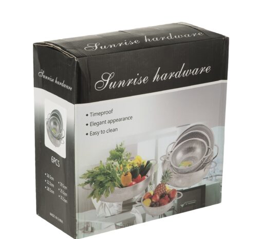 Sunrise Hardware Steel Strainer (6 Pcs Set) - Image 4