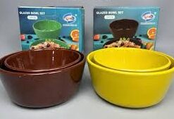 Alternative view of SMP 3pcs Glazed 7" Bowl