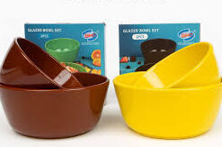 SMP 3pcs Glazed 7" Bowl