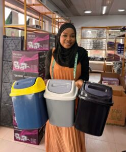 Alternative view of Swing Top Small Plastic Waste Bin