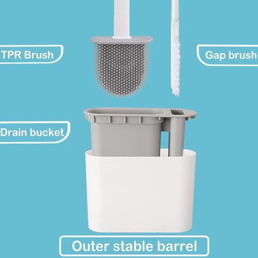 2 in 1 TPR Silicone Toilet Brush - Image 4