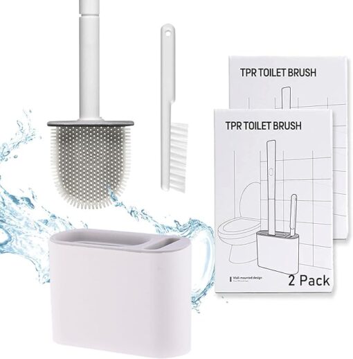 2 in 1 TPR Silicone Toilet Brush