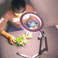 Table Ringlight with Phone Holder