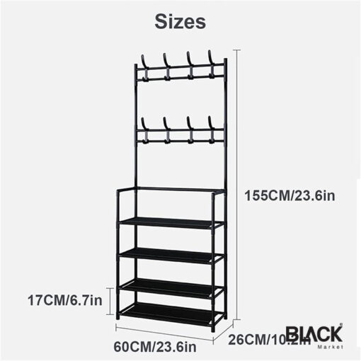 Multifunctional Shoe and Hat integrated Frame Rack - Image 4