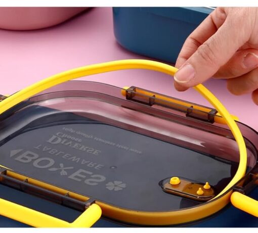2 Partition Lunch Box with Extra Bowl - Image 3