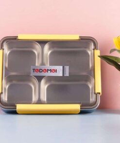 Alternative view of TEDEMEI Stainless Steel Lunch Box 4 Compartments (Model 6545)-1L