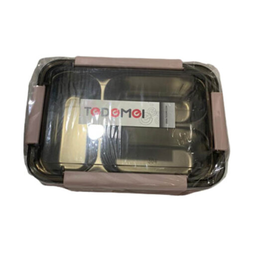 TEDEMEI Stainless Steel Lunch Box 3 Compartments (Model 6544)-1.1L - Image 7