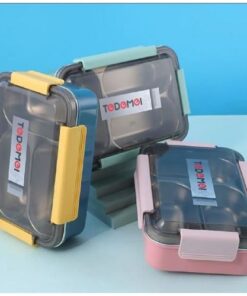 Alternative view of TEDEMEI Stainless Steel Lunch Box 3 Compartments (Model 6544)-1.1L