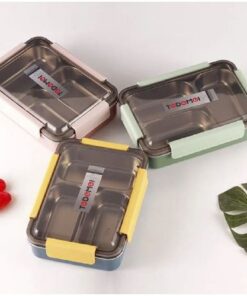 TEDEMEI Stainless Steel Lunch Box 3 Compartments (Model 6544)-1.1L