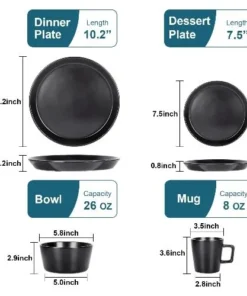 Alternative view of 16pcs Ceramic Stoneware Dinner Set