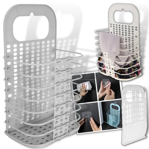 Plastic Wall Laundry Basket - Image 2