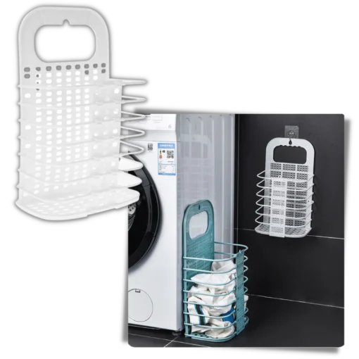 Plastic Wall Laundry Basket - Image 6