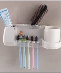 Wall Toothbrush Rack with Cup