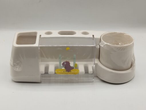 Wall Toothbrush Rack with Cup - Image 4