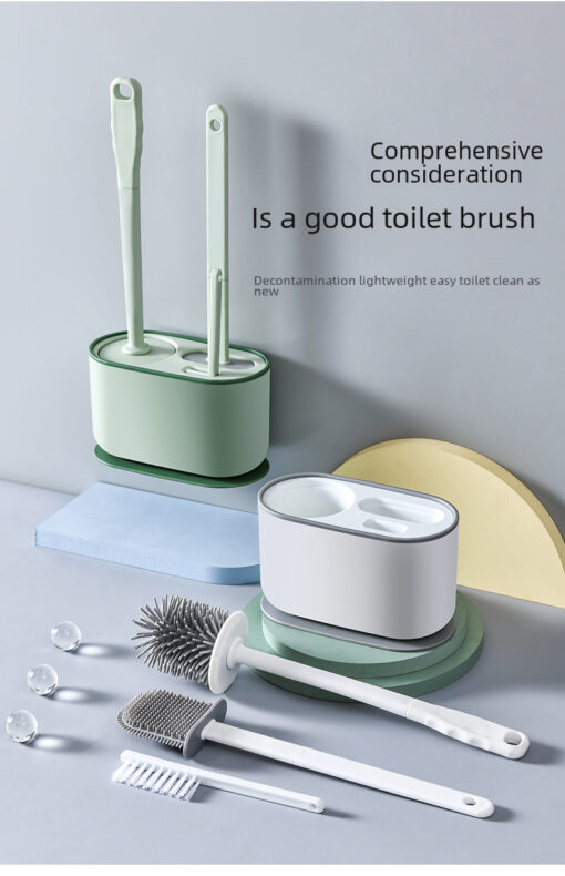 3 in 1 TPR silicone Toilet brush - Image 4