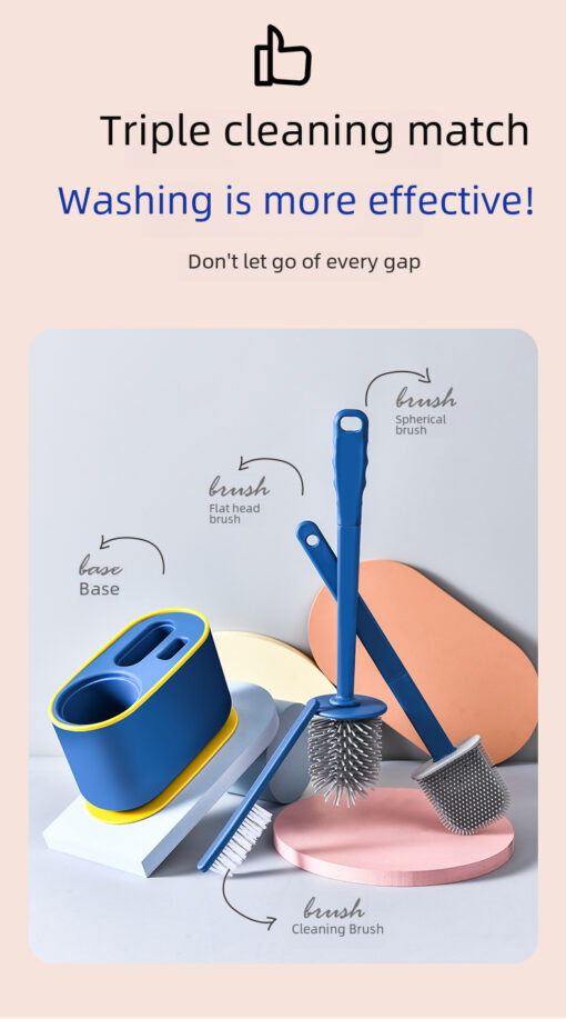 3 in 1 TPR silicone Toilet brush - Image 13