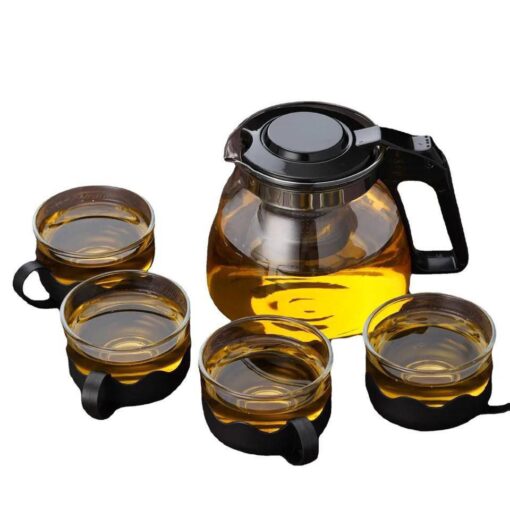 5 in 1 Glass Jug with Cups - Image 3