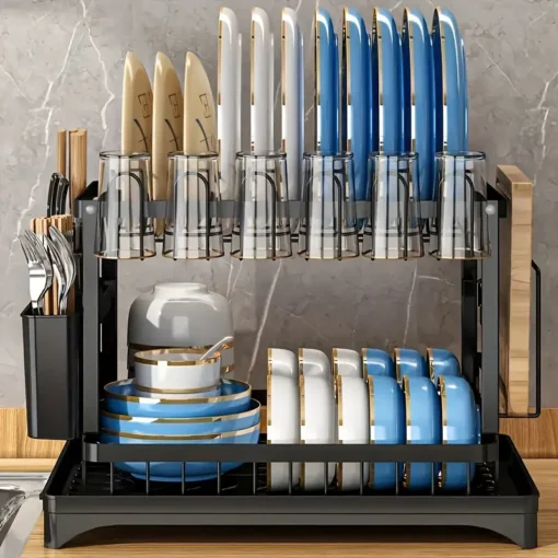 Convenient Folding Dish Drainer (2 Step)