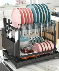 Alternative view of Convenient Folding Dish Drainer (2 Step)