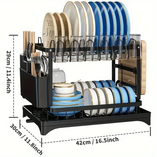 Convenient Folding Dish Drainer (2 Step) - Image 4
