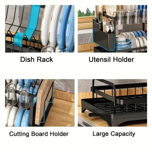 Convenient Folding Dish Drainer (2 Step) - Image 8