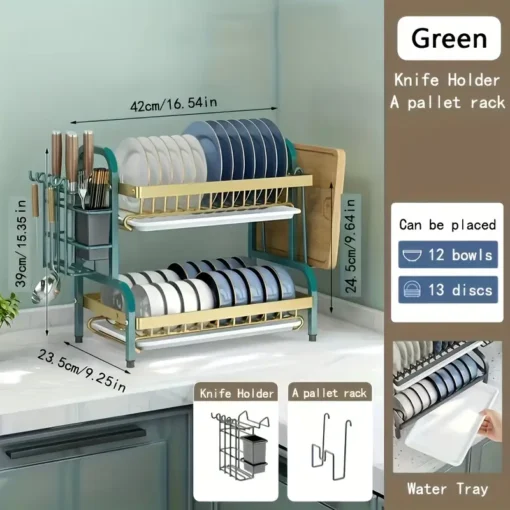 Multifunctional Bowl/Plate Rack (2 Steps) - Image 3