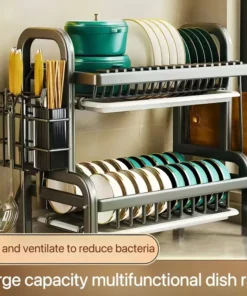 Alternative view of Multifunctional Bowl/Plate Rack (2 Steps)