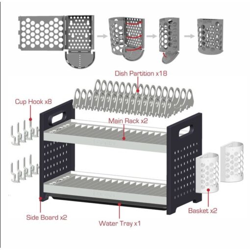 Qasa Dish Drainer (2 Step) - Image 5