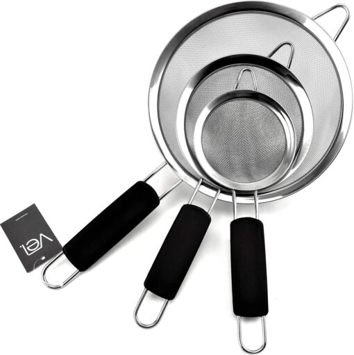 3 in 1 Stainless Mini Hand Sieve/Strainer - Image 4