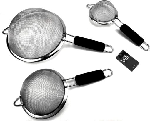 3 in 1 Stainless Mini Hand Sieve/Strainer - Image 2