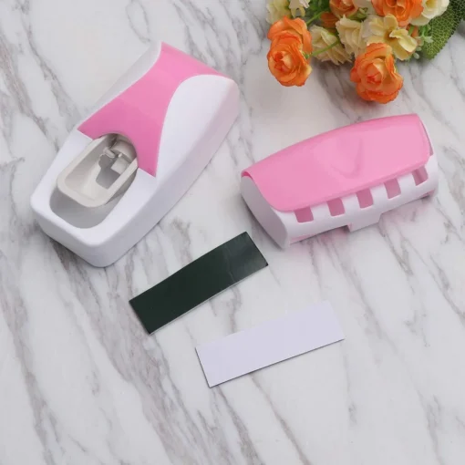 Toothpaste Dispenser With Toothbrush Holder - Image 3