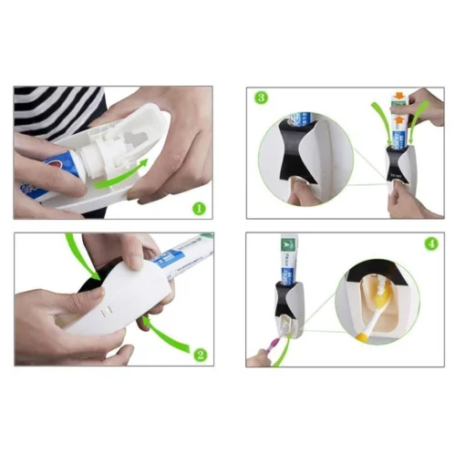 Toothpaste Dispenser With Toothbrush Holder - Image 6