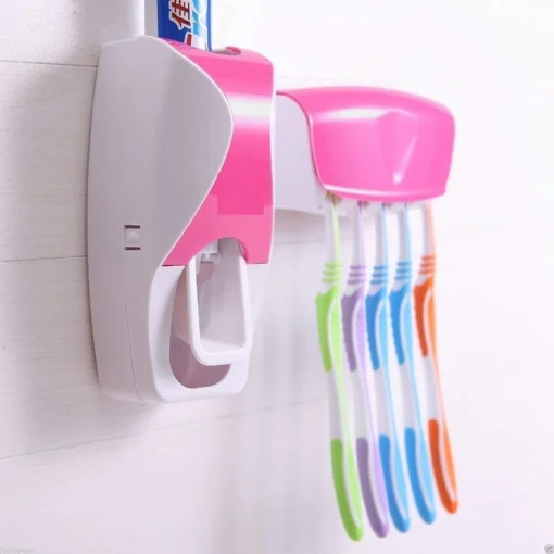Toothpaste Dispenser With Toothbrush Holder - Image 2