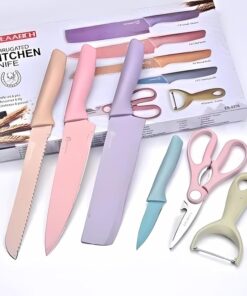 6pcs Colorful Kitchen Knife Set
