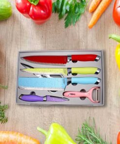6pcs Colorful Kitchen Knife Set