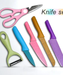 Alternative view of 6pcs Colorful Kitchen Knife Set
