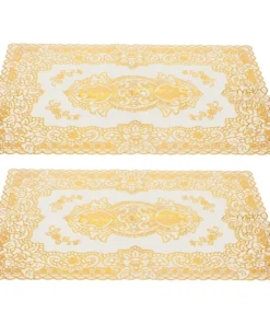 Alternative view of Golden PVC Table Mat