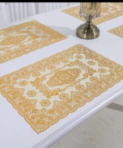 Golden PVC Table Mat