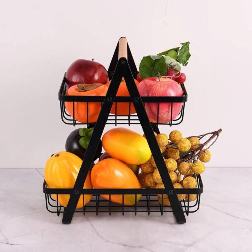 Metallic Fruit Basket/Shelf - Image 2