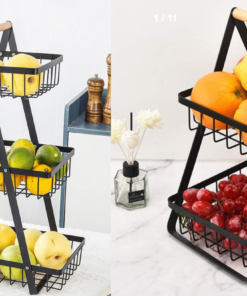 Metallic Fruit Basket/Shelf