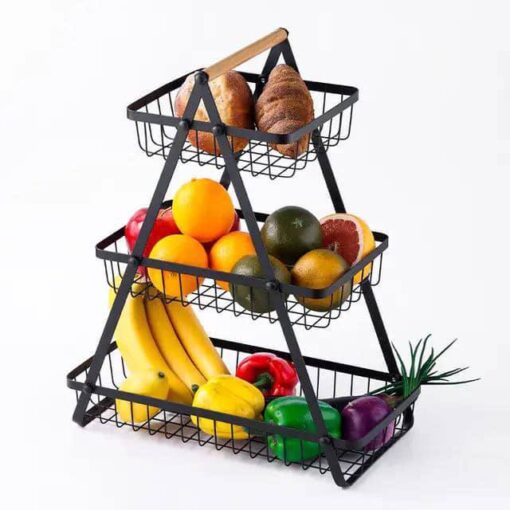 Metallic Fruit Basket/Shelf - Image 4