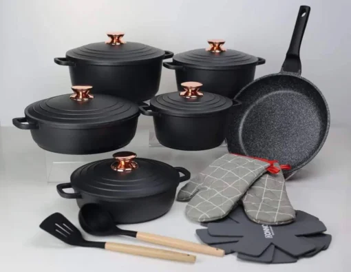 18 pcs Donnor Classic Non-Stick Cookware Set - Image 2