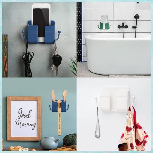 Phone/Remote Wall Hanger with Hook - Image 4