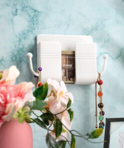 Alternative view of Phone/Remote Wall Hanger with Hook