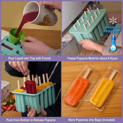 Silicone Popsicle Maker with Accessories - Image 5
