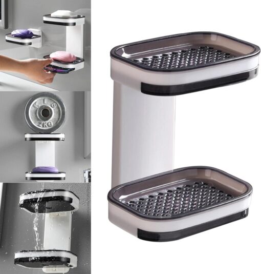 Wall Mount Double layer Soap Holder - Image 6